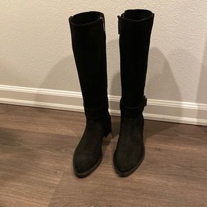 Never been worn Aquatalia knee high black suede boots!
